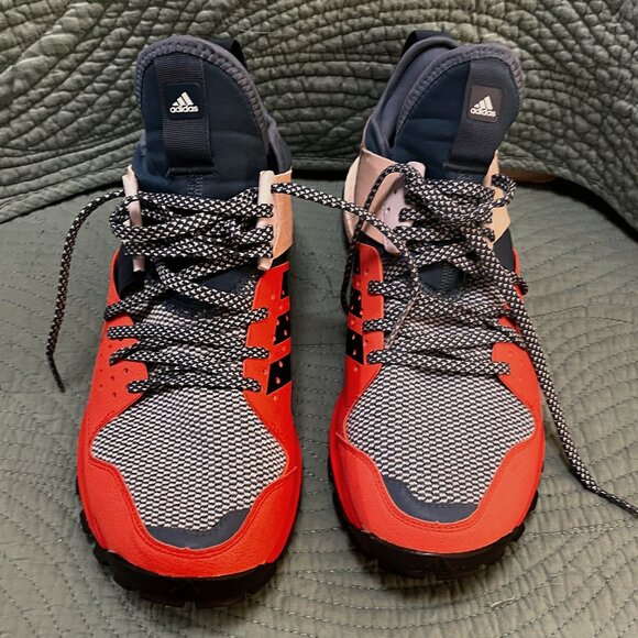 ADIDAS RESPONSE TRAIL BOOST IN CORE BLUE AND ENERGY ORANGE - Picture 2 of 8